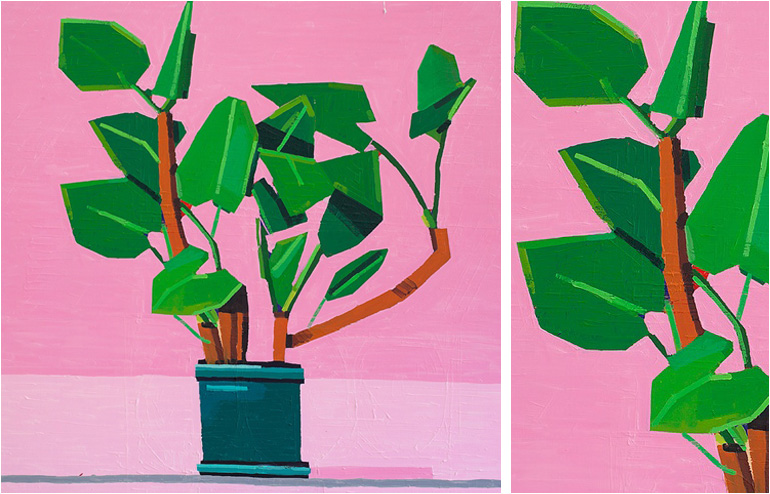 Guy Yanai's plants oil paintings. // via: Design Break