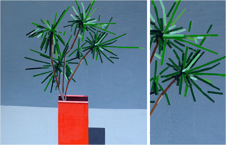 Guy Yanai's plants oil paintings. // via: Design Break