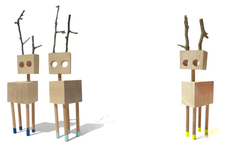 David Budzik’s wooden creatures. // via: Design Break