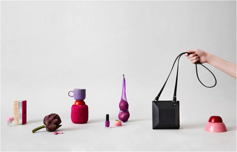 Bags as still life art. By Alpha Cruxis aka Rebecca Martin. // via: Design Break