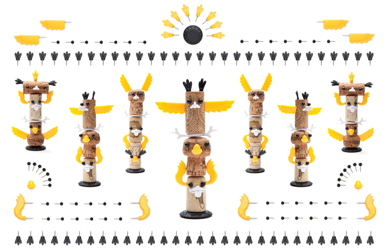 Totem Corkers by Reddish Studio // via: Design Break