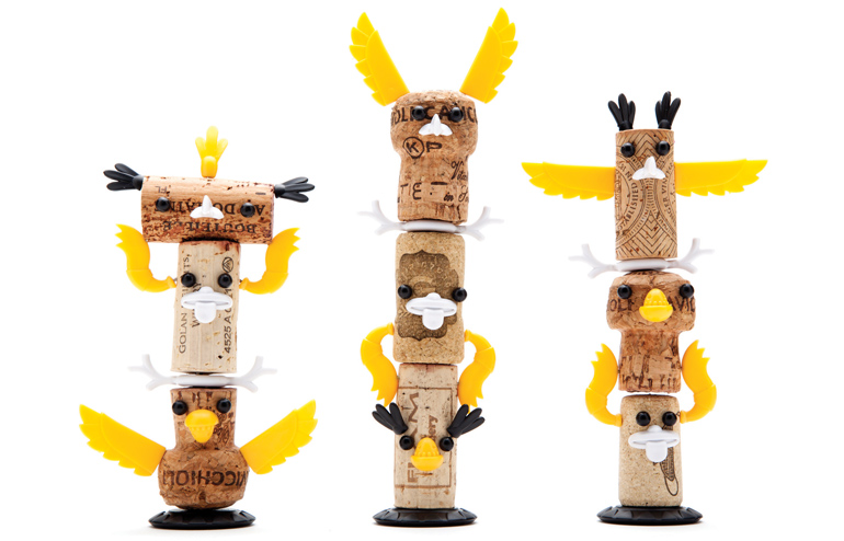 Totem Corkers by Reddish Studio // via: Design Break