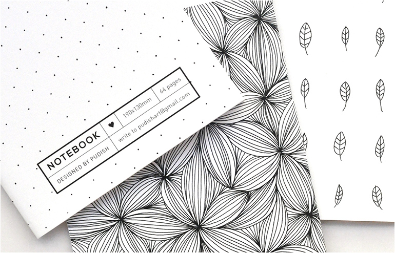 Oh-so-crazy-good doodles turned into notebooks by Pudish // via: Design Break