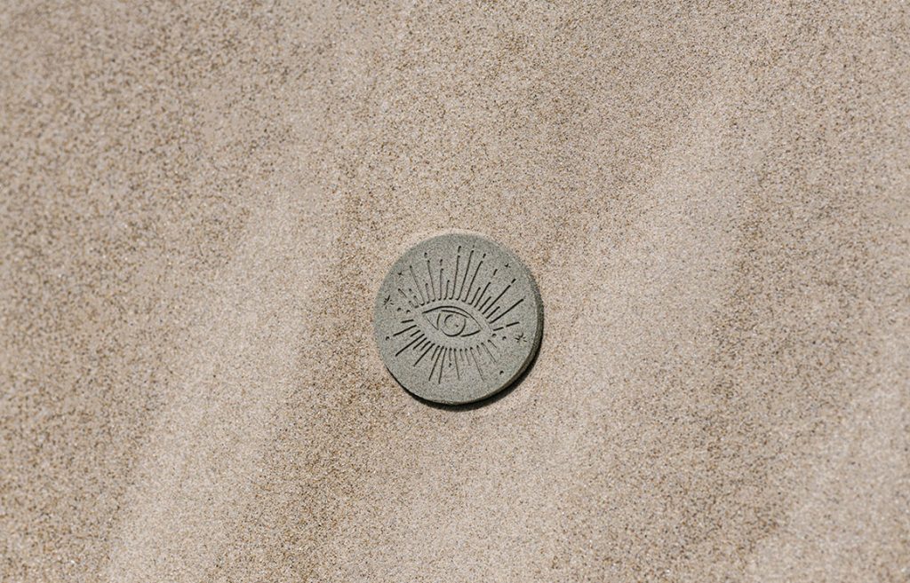 sand to sand. lucky coins made out of sand by bar cohen. // via: design break blog