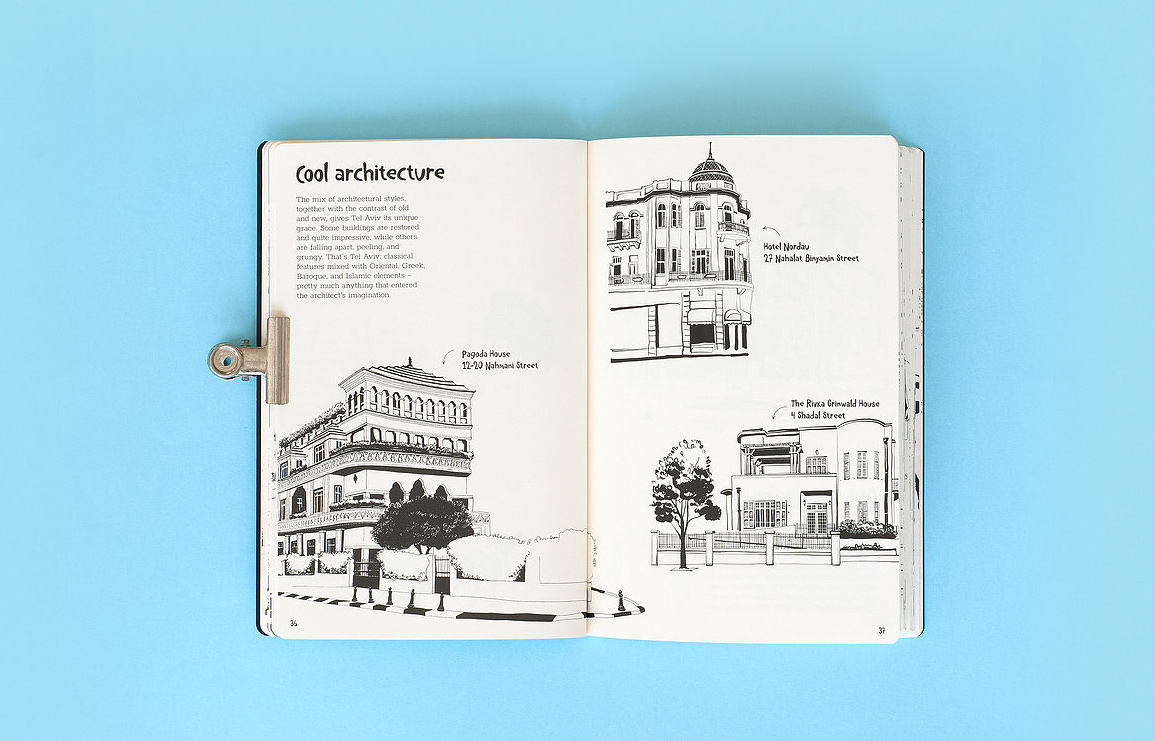 tel aviv. stories of a city. a tel avivian illustrated city guide // via: design break blog