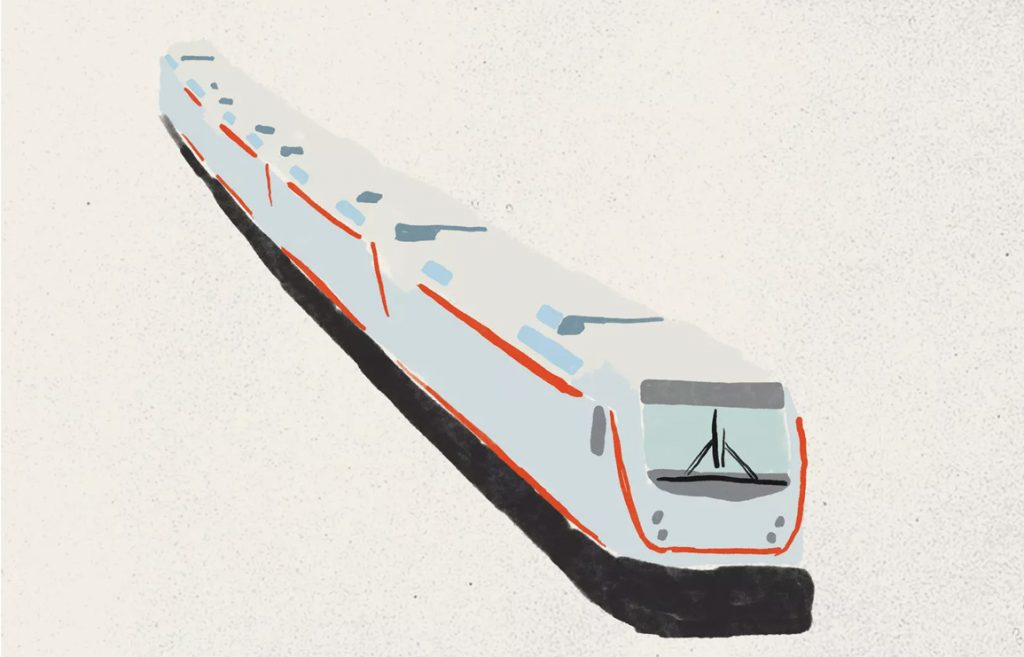 come on already. cookie moon's series of illustrated trains. // via: design break blog