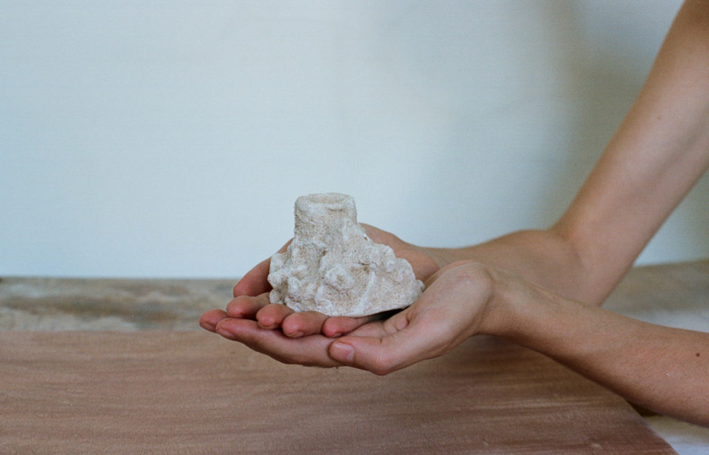 sand molds that turn into one of a kind home objects by ga studio. // via: design break blog